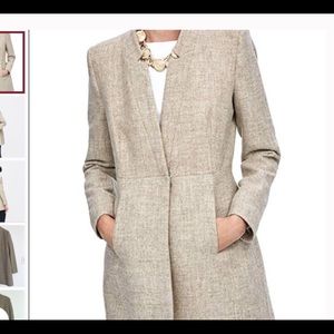 ZARA Inverted Lapel Frock Coat Lightweight Wool